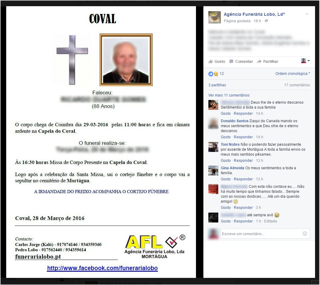 Publicação no FACEBOOK